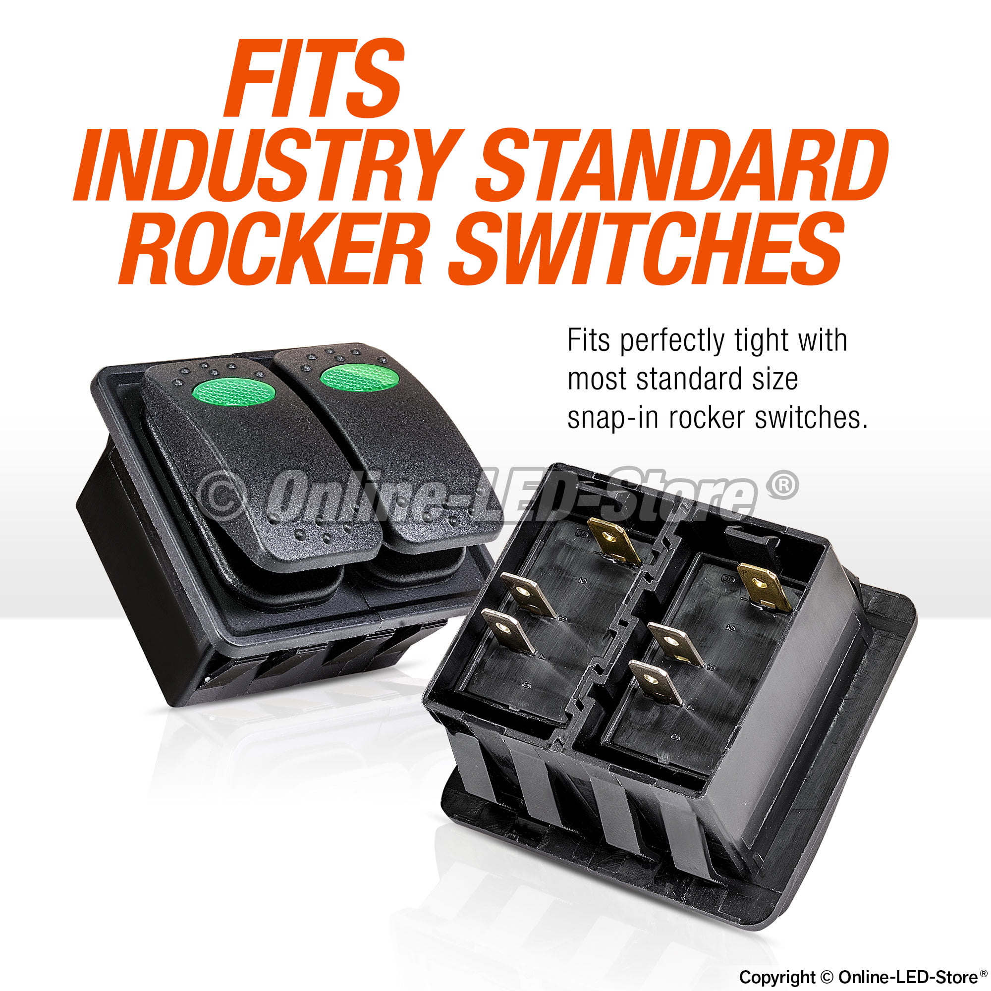 Heavy Duty 3-Slot Rocker Switch Panel Housing Kit Automotive Mount Rocker Switch Holder Professional Look Expandable Design Industry Standard Fit