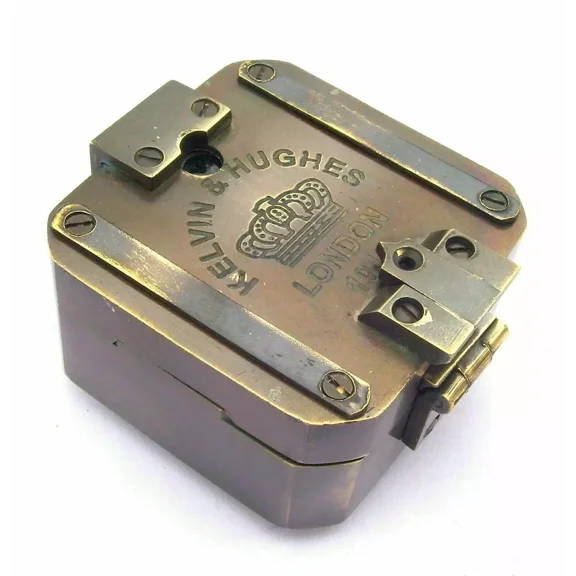 Antique Vintage Brass Solid Kelvin & Hughes 19An17 Brunton Compass Handmade gift