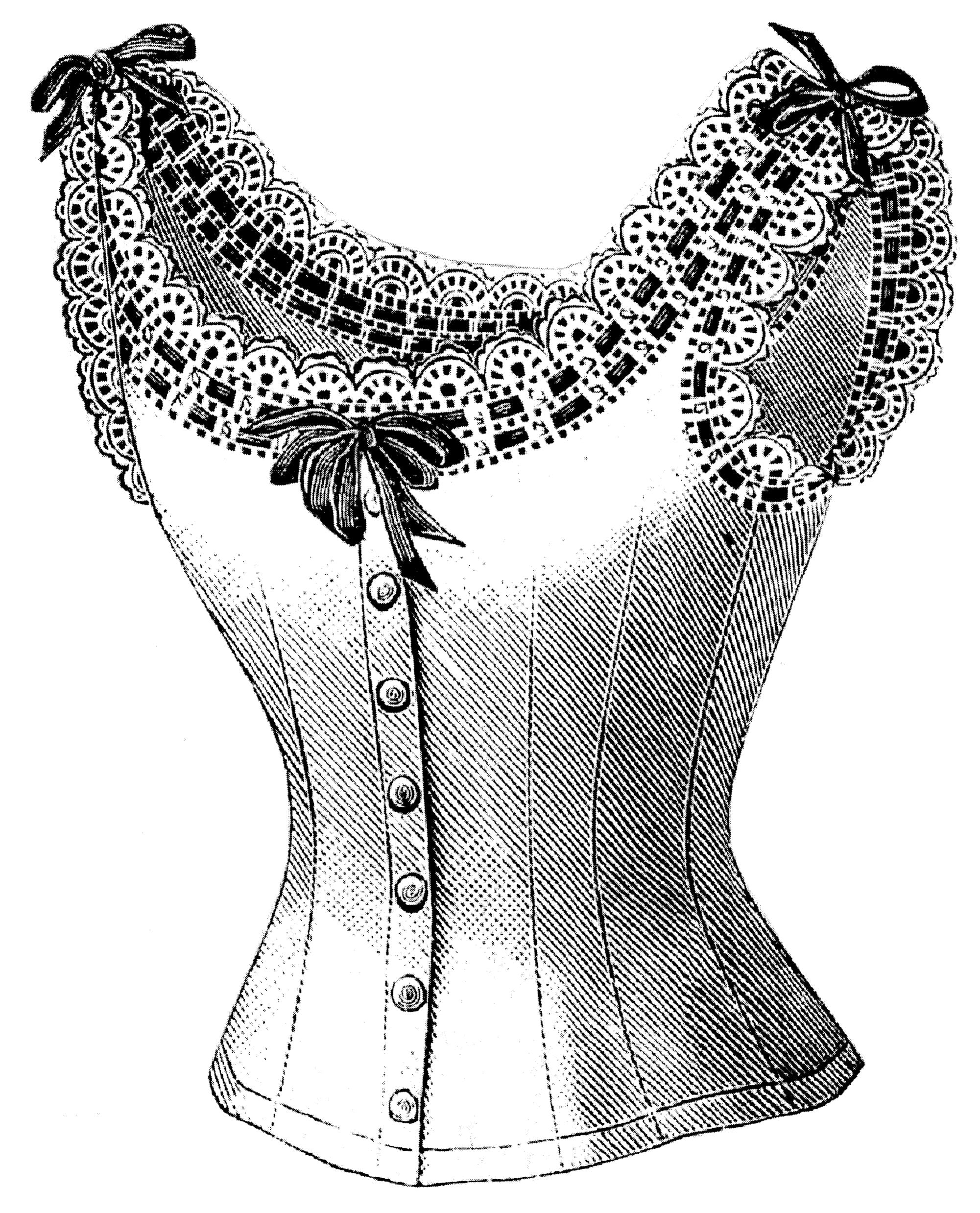 Sewing Pattern 1891 Corset Cover Pattern