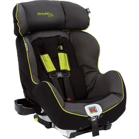 The First Years - True Fit Convertible Car Seat, Abstract O's, Black and Green