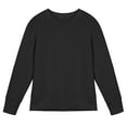 thumbnail image 4 of KHONTS Men's Crewneck Sweatshirts Soild Color Geometric Texture Long Sleeve Casual Pullover Shirts Black XL, 4 of 4