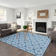 thumbnail image 3 of CAROMIO Area Rugs Washable Rugs Floral Boho Rug Vintage Rugs Modern Rugs Soft Carpet Low Pile Non Slip Rugs for Living Room Bedroom, 8' x 10' Blue, 3 of 7