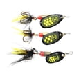 thumbnail image 4 of LUSHAZER Cuchara de Lentejuelas Wobble Señuelo de Pesca Spinner Cebo de Pesca Tackle (3.9g), 4 of 5