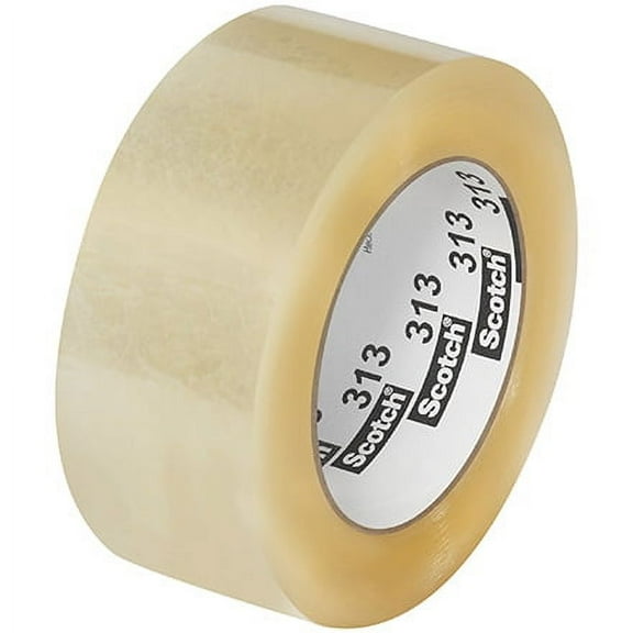 2" x 110 yds. Clear 3M? 313 Carton Sealing Tape 2.5 Mil 36 Rls/Case