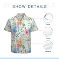 thumbnail image 7 of High Quality Hawaiian Shirts for Men Short Sleeve Aloha Beach Shirt Floral Summer Casual Button Down Shirts Blouses QHG6UH, 7 of 7