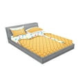 thumbnail image 2 of Ambesonne Food Fitted Sheet & Pillow Sham Set, Melting Ice Cream Cones, King, Multicolor, 2 of 2