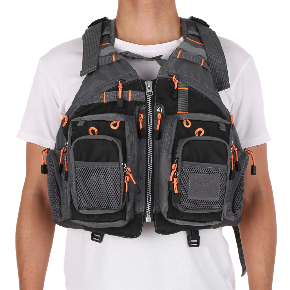 Lixada Fly Fishing Vest with Breathable Mesh for Outdoor Fishing Activities - image 2 of 7