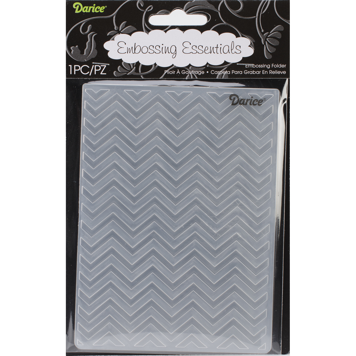 Darice Embossing Folder Chevron Background 4.25 X 5.75 Inches Walmart