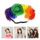 thumbnail image 4 of Diadema floral con banda elástica, diadema de flores, tocado de flores del mes del orgullo, 4 of 5