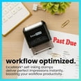 thumbnail image 2 of ExcelMark Past Due Stamp Self-Inking Rubber Stamp - Red Ink for Office Use, Ideal for Efficient Document Management with Past Due Stamps, Perfect for Professional Settings, 2 of 5