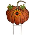 thumbnail image 2 of Metal Pumpkin Garden Stakes, Fall Outdoor Yard Sign Decor, Autumn Harvest Ornament for Patio, Lawn & Porch Decoration, 2 of 9