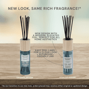 (3 pack) Better Homes and Gardens Salted Coconut and Mahogany Scented Reed Diffuser 3 Fl Oz (90mL) With 8 Synthetic Reeds.
