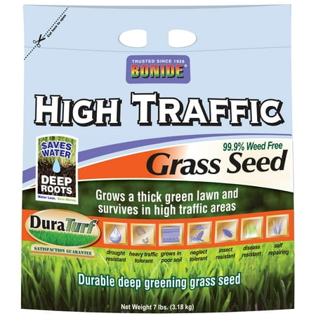 Bonide 60285 7 Lb High Traffic Grass Seed (Best Grass Seed For High Traffic And Dogs)