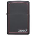 thumbnail image 1 of Zippo Black Matte w/Zippo Border (218ZB), 1 of 3