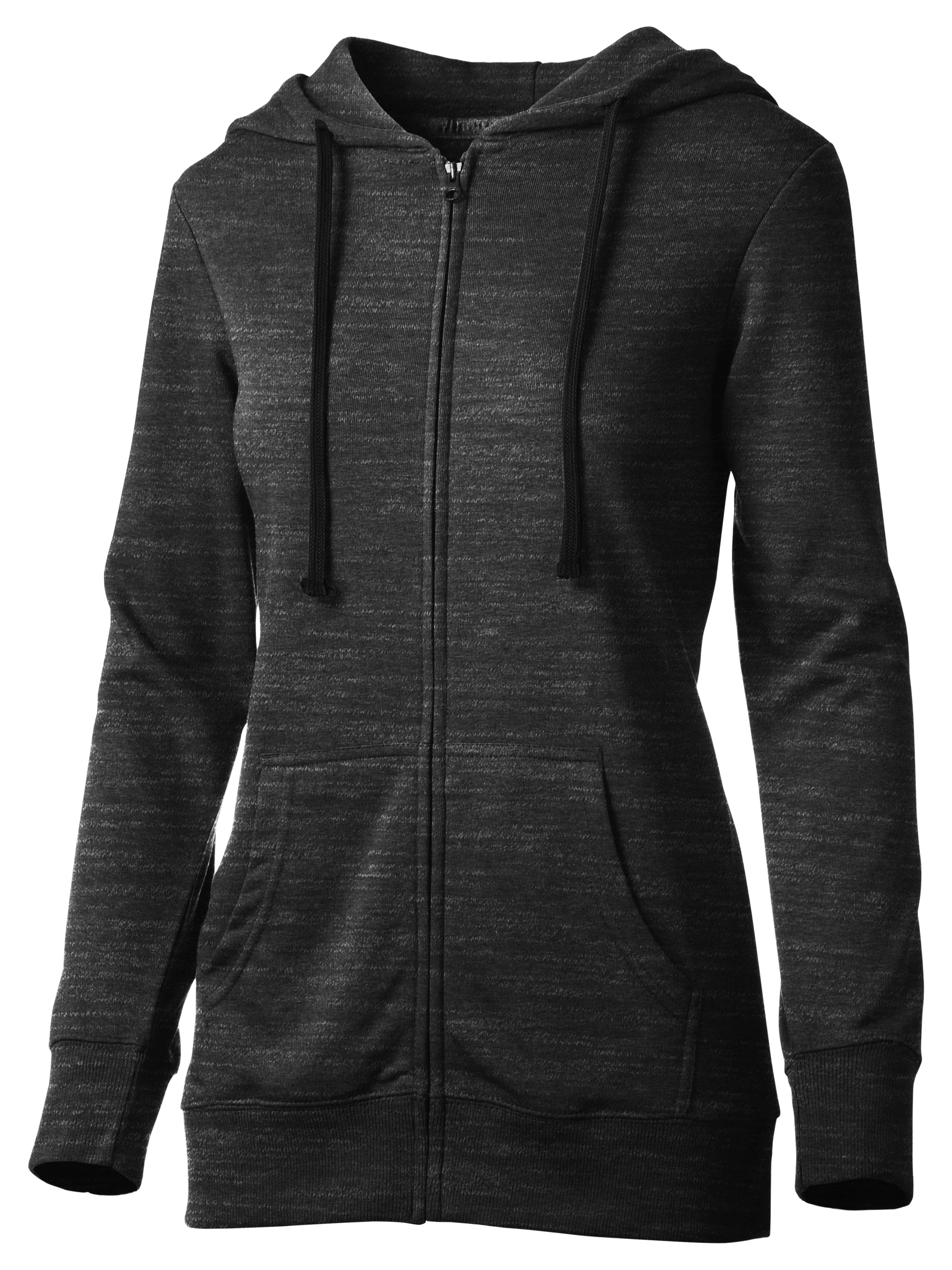 Ma Croix Womens Premium French Terry Zip Up Hoodie Cotton Face Hooded Sweatshirts