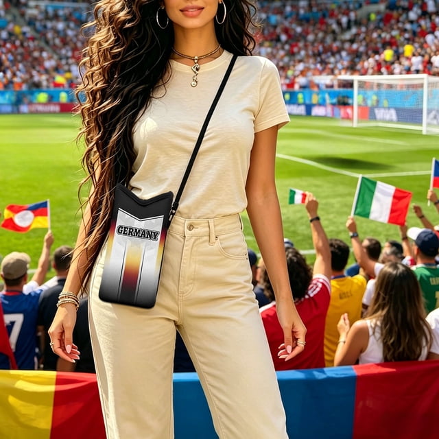 Mini Football Drawstring Bag Sports Sackpack for Soccer Games | Lightweight Nylon Shoulder Bag for Matches | Compact Carryall for Smartphone Keys Card At Stadiums Events