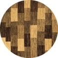 thumbnail image 1 of Ahgly Company Indoor Round Abstract Brown Modern Area Rugs, 5' Round, 1 of 4