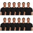 thumbnail image 2 of BILLIONHATS Mens Cotton Short Sleeve Lightweight T-Shirts, Bulk Crew Tees for Guys, Solid Bright Colors T-shirt (BLACK, Medium, m), 2 of 6