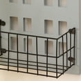 thumbnail image 5 of Estantes de almacenamiento de pared hechos a mano de madera con forma de casa, estante de pared para dormitorio y sala de estar, color gris, 5 of 5