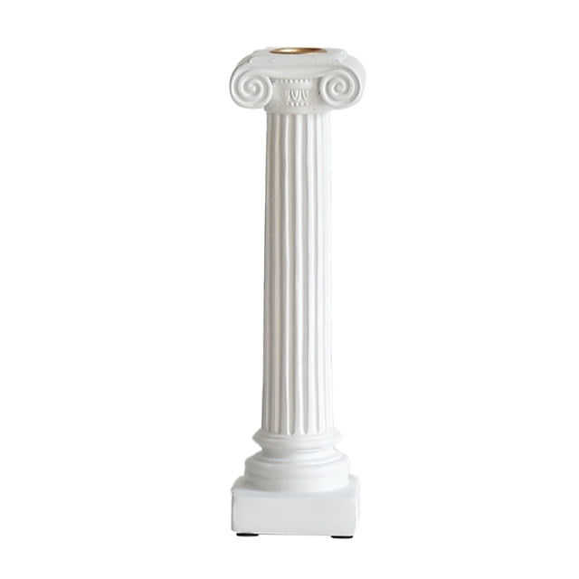 Greek Style Roman Column Candle Holder - Resin Ornament for Home Decor - Aromatherapy Candle Stand