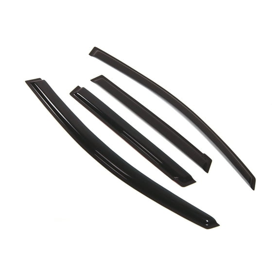 TuningPros Outside Mount Window Visor Deflector Smoke Tinted 4 Pcs Set For 2006-2008 Honda Fit