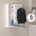 thumbnail image 6 of Facilehome Wall Mounted Foldable Ironing Board Cabinet with Mirror, White, 6 of 8