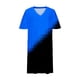 thumbnail image 4 of Vestido Corto de Verano Moda Grande Impresión de Manga Corta Cuello en V Bolsillo Mini Vestido para Casual Y Diario, 4 of 4