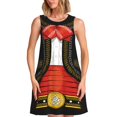 thumbnail image 1 of Disketp CHARRO SUIT para Vestido sin Mangas para Mujeres, Vestidos de Verano para Mujeres, Casual y Holgado para la Playa, 1 of 7
