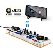 Hercules DJControl Mix 2-Channel Bluetooth Wireless DJ Controller Bundle
