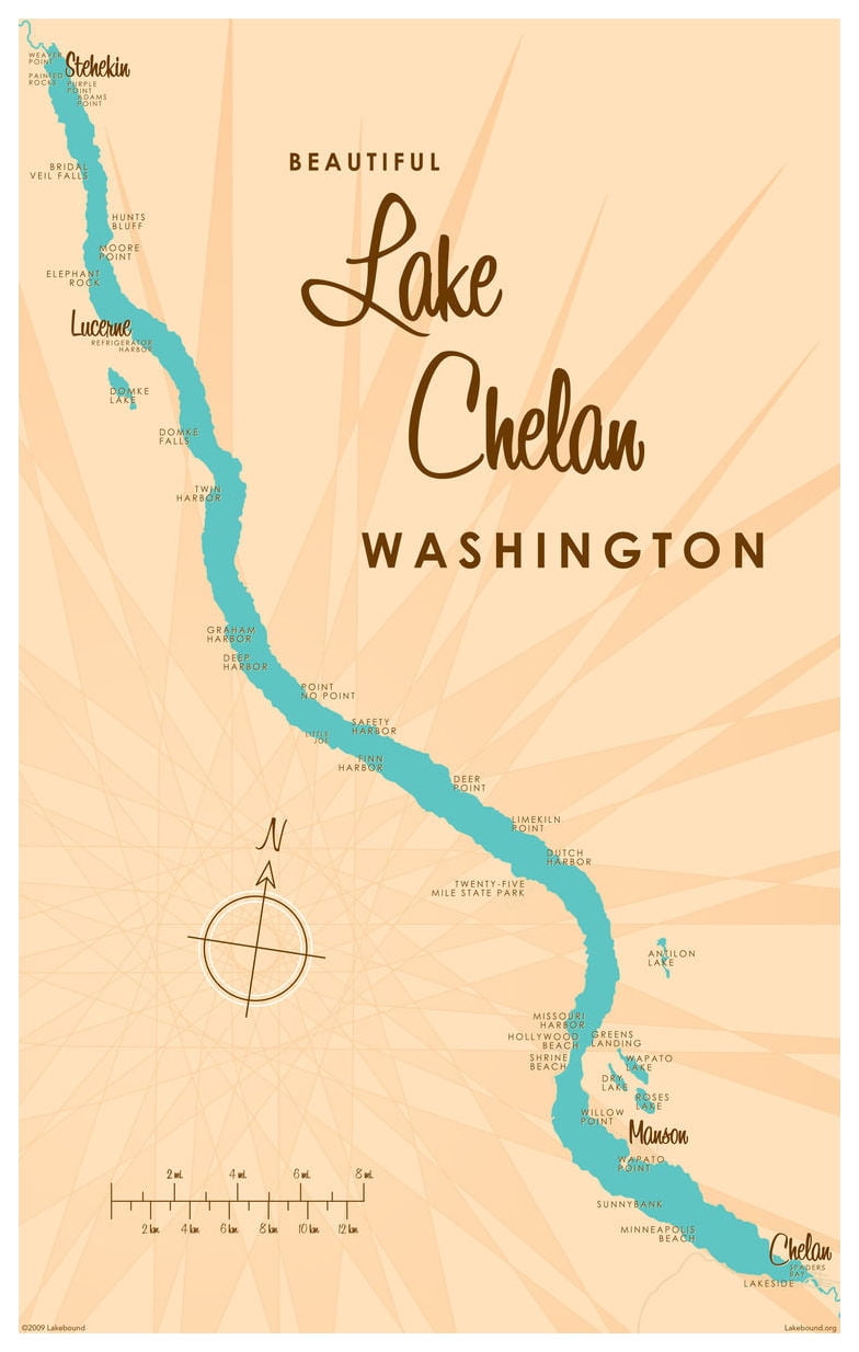 Lake Chelan Washington Map Vintage Style Art Print By Lakebound 12 X   213ddf3f 07a3 4c07 A912 Bdddeed102eb 1.22be998161a1aec7329b9b4a18ca65c1 