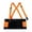 Orange & Black, variant on International BSB3400 3XL Elastic Back Support Belt, Black - 3XL