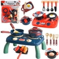 thumbnail image 5 of Play House Small Kitchen Dining Table Simulation Cooking Pot Cooking Set With Lighting And Sound Effects Parent-child Interactive Toys, 5 of 5
