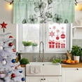 thumbnail image 6 of Green Floral Valances for Windows, Decorative Rod Pocket Window Valance Curtains, Country Rustic Ombre Painting Art Watercolor Short Curtain Drapes for Kitchen/Living Room, 2 Panels, 60" W x 18" L, 6 of 8
