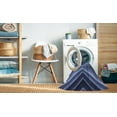 thumbnail image 2 of Ahgly Company Machine Washable Indoor Round Transitional Blue Area Rugs, 4' Round, 2 of 7