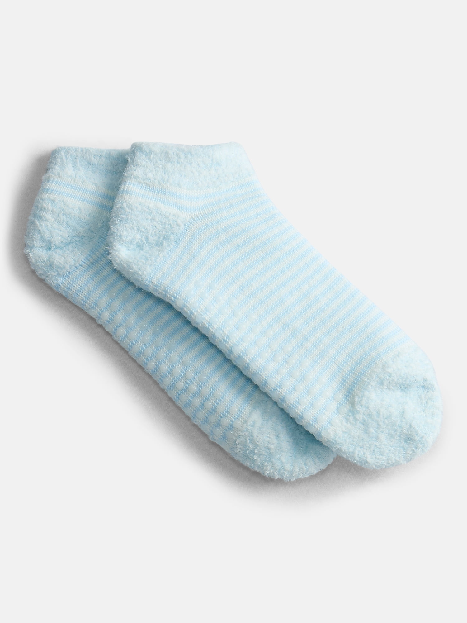 Joyspun Women's Double Layer Low Cut Lounge Socks, 3 Pack, Shoe Sizes 4-10
