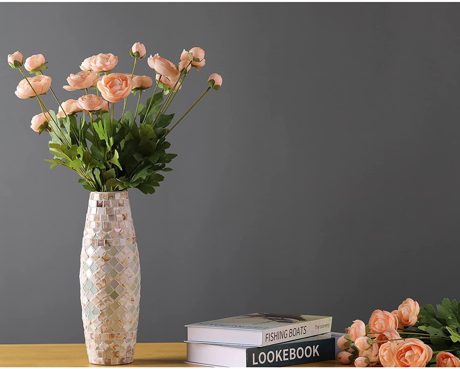 Artificial Silk Flowers Ranunculus Fake Flower,Suitable for Core Decorations,Weddings,Homes,Artistic Decorations,and Props (Pink)