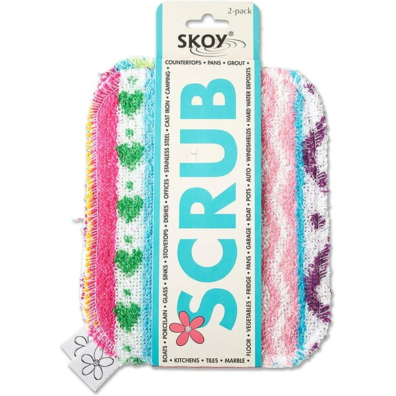 Pack of 12, Skoy Scrub Assorted Color 2-Count