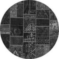 thumbnail image 1 of Ahgly Company Indoor Round Oriental Gray Modern Area Rugs, 6' Round, 1 of 4
