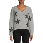 No Boundaries Juniors' Pullover Star Sweater