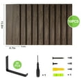 thumbnail image 3 of Fairy 10pcs Floating Shelves, Width 4.7 inches Wall Shelves, Home Wood Shelf Wall Mounted, Dark Carbonized Black, 3 of 7