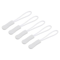 Uxcell Zipper Pulls Pull Head Handle Replacement Tab Tags Cord Extension for Backpacks Bags Handbags White