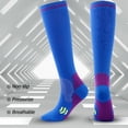 thumbnail image 3 of Eoperou 1 Pair Training Socks High Elasticity Comfortable Bouncy Wear Resistant Good Breathability Foot Protector Unisex Running Compression Socks Stockings for Sport, 3 of 8