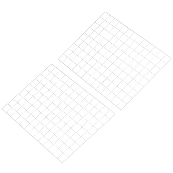 Uxcell 18"x26" Wire Grid Panel, 2 Pcs WWall Grid Decorative Board Photo Display for Home Office Wedding, White