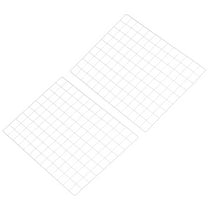 Uxcell 18"x26" Wire Grid Panel, 2 Pcs WWall Grid Decorative Board Photo Display for Home Office Wedding, White
