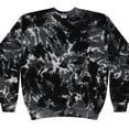 thumbnail image 2 of Tie-Dye Crew Neck Sweatshirt Adult Colortone Men Sizes S to 3XL Unisex Fleece, 2 of 3