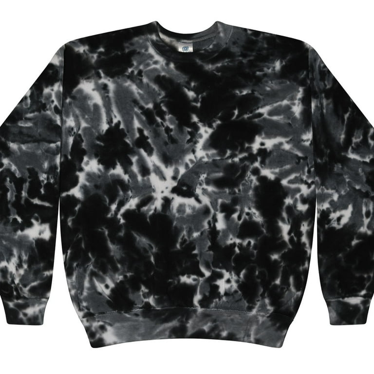 Black and white tie dye crewneck 2025