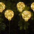 thumbnail image 4 of 2Pcs Solar Garden Light Wireless Lawn Light with Ground Spike LED Torch Light Solar Path Lamp Fairy Light Chain Decorative Ground Plugging Light for Outdoor Garden Lawn Decoration, 4 of 7