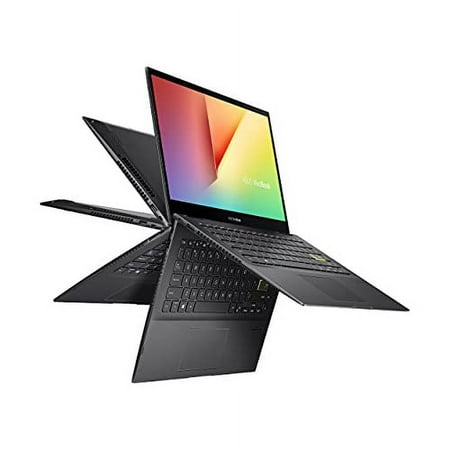 ASUS VivoBook Flip 14 Thin and Light 2-in-1 Laptop, 14" FHD Touch, 11th Gen Intel Core i3-1115G4, 4GB RAM, 128GB SSD, Thunderbolt 4, Fingerprint, Windows 10 Home in S Mode, Indie Black, TP470EA-AS34T