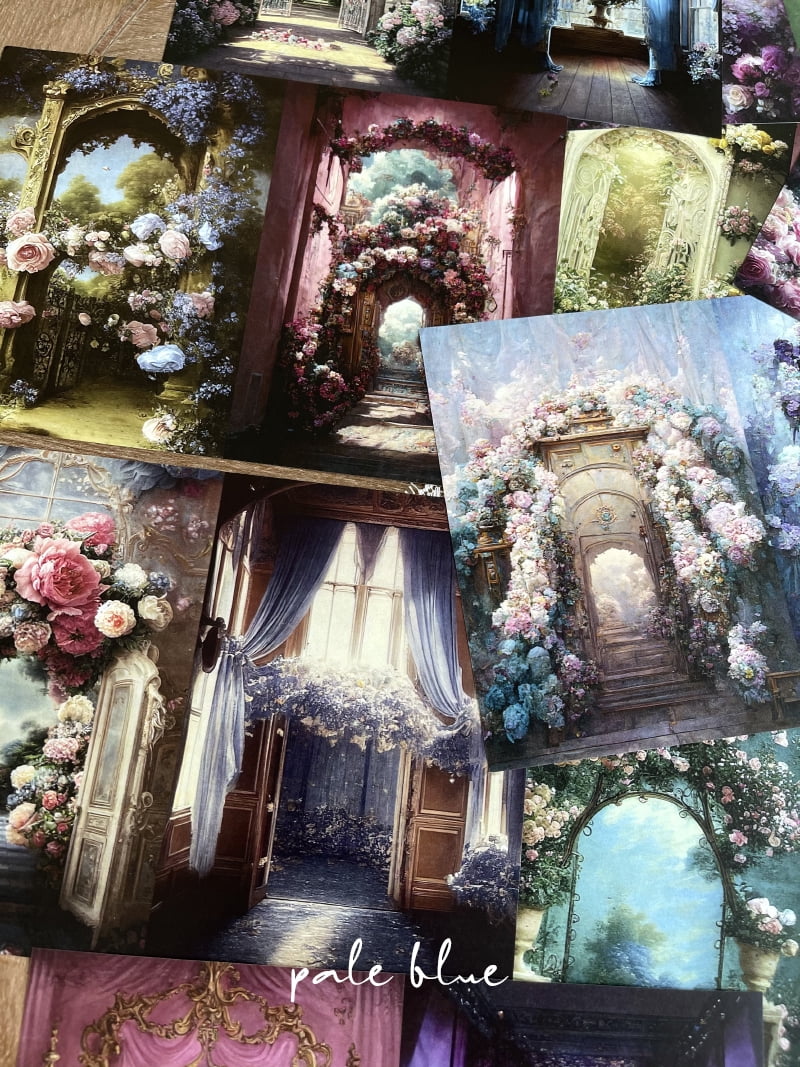 22 Sheets Dreamland Gateway Scrapbook Paper - A5 Size DIY Junk Journal Material for Creative Crafting