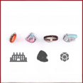 thumbnail image 3 of Collar de perro de piel de vaca de capa superior con letras, collar para mascotas, correa suave y transpirable, collar para perro mediano y grande con pajarita, 3 of 5